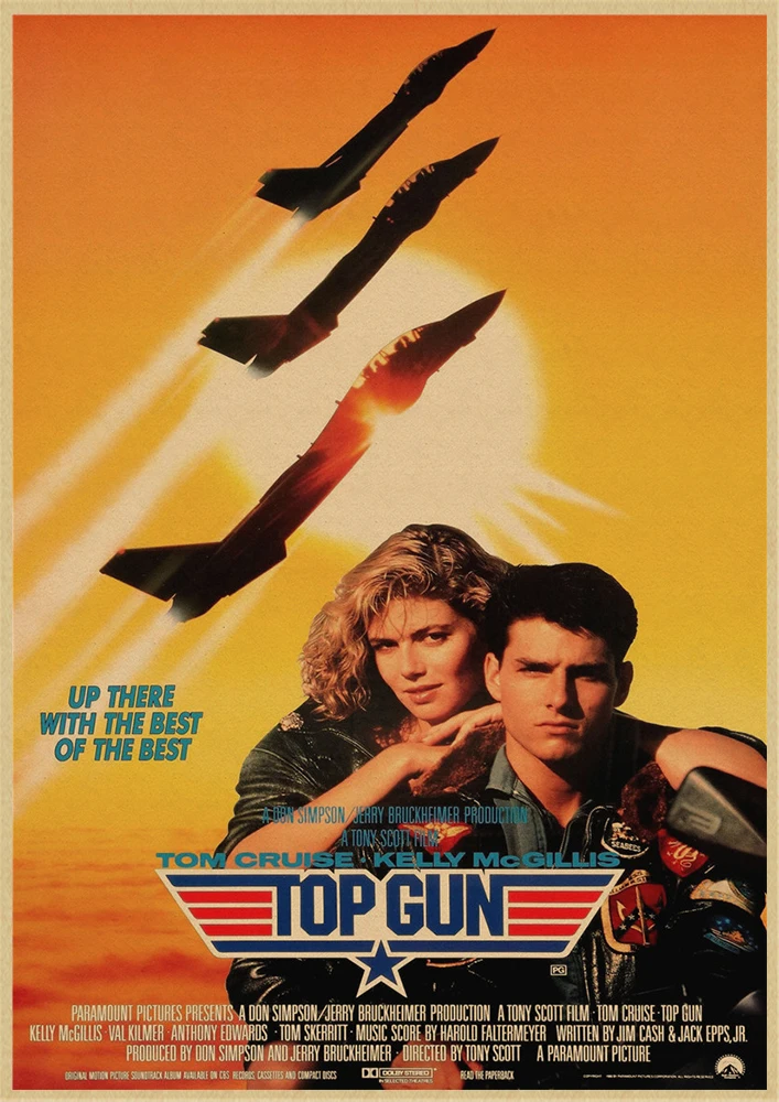 Постер из фильма пистолет украшение для дома крафт бумаги наклейки на