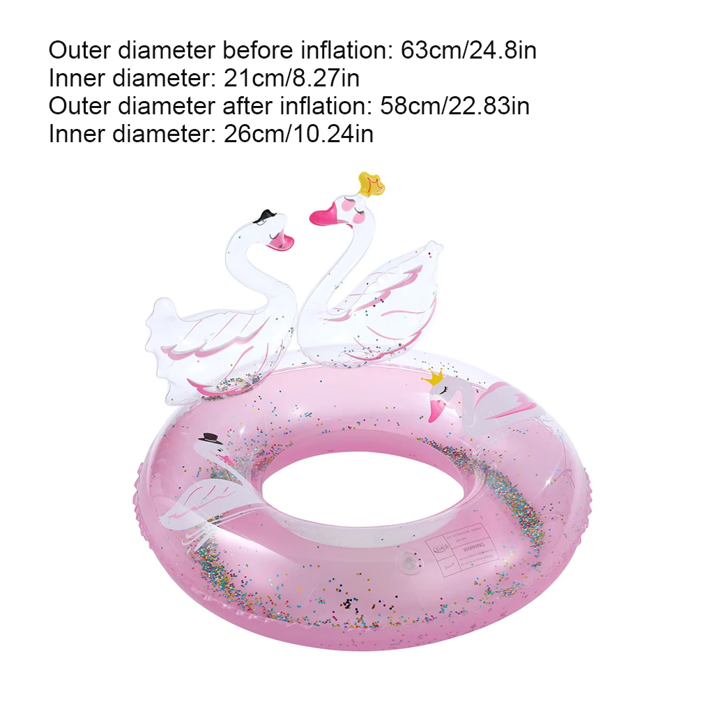

Children Swimming Ring Inflatable Swim Tube Duck Shape Waterproof Water Pool Ring for Summer 2021 new