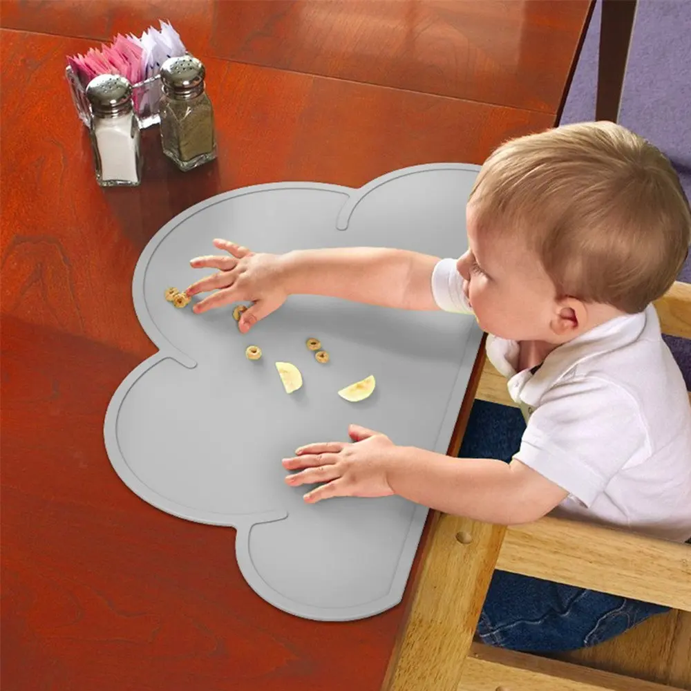 Силиконовый слой против скольжения Placemat-Eat на облаке для детей ясельного