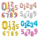 10 шт., воздушные шары в виде цифр