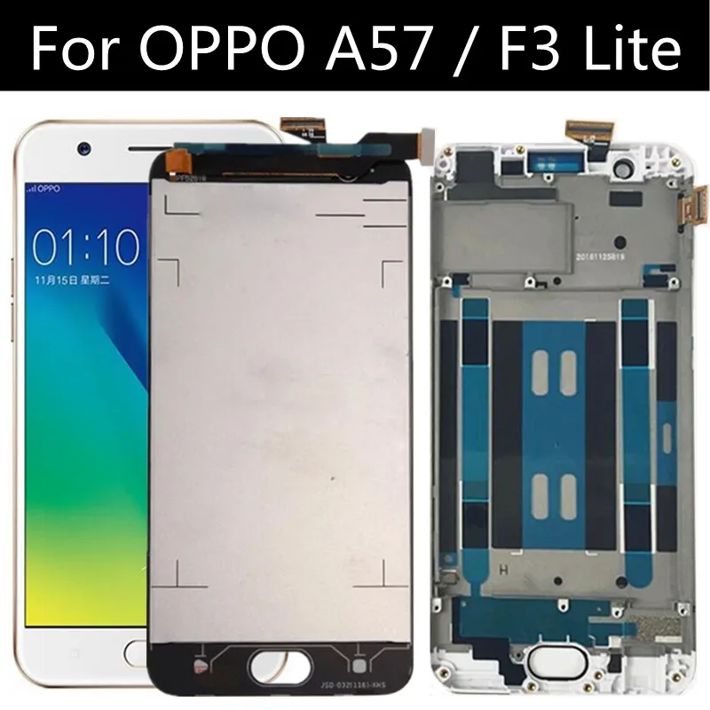 5 2 дюймов для OPPO A57 lcd F3 lite ЖК-дисплей + сенсорный экран инструменты дигитайзер