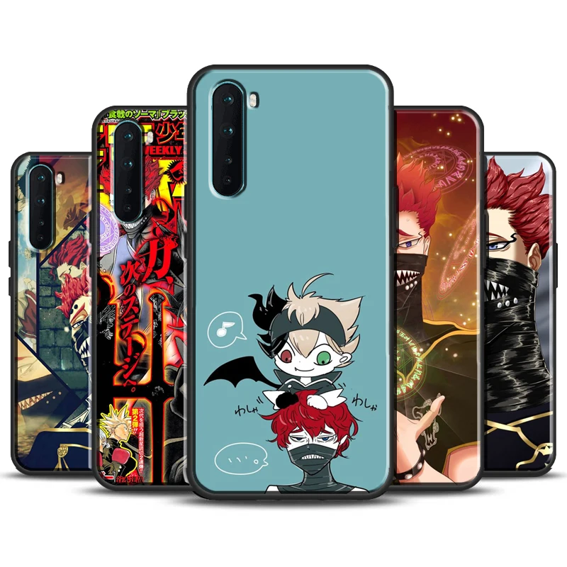 Чехол Zora Ideale с черным клевером для OnePlus Nord 6 7 T 8 Pro OPPO Reno4 A9 Realme X2 X7 X50 XT C3|Бамперы| |