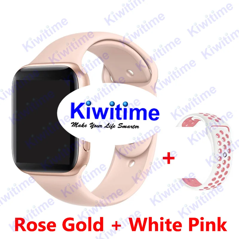 White Pink KIWITIME IWO 11 Pro gps Смарт часы 44 мм монитор сердечного ритма серии 5 Спортивные умные часы для Apple iOS 9 10 iPhone 8 Android телефон - Цвет: White Pink