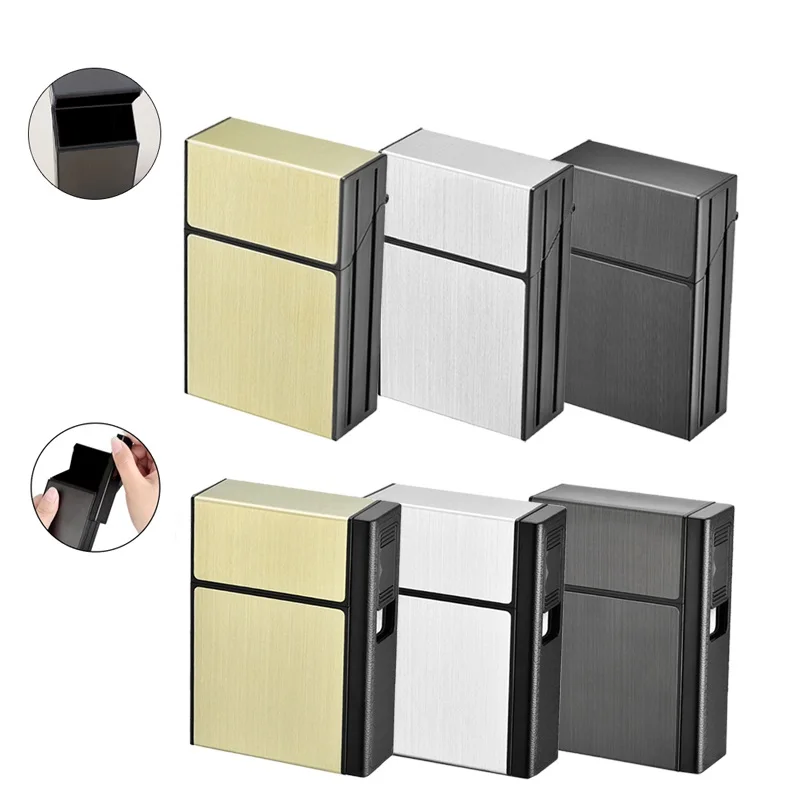 20 шт. чехол для сигарет аксессуары курения алюминиевый сплав сигареты коробка