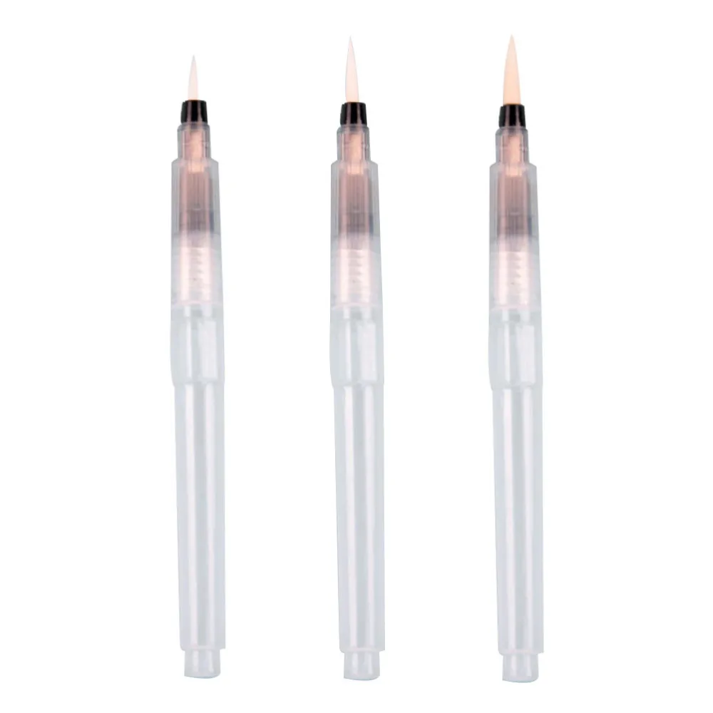 

9pcs Watercolor Brush Pens Water Soluble Colored Pens Aqua Coloring Brush Painting Pens (120mm Tine Tip 155mm Tine Tip 190mm Fla