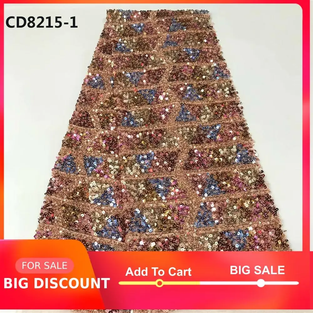 CD8215 Свадебная вышивка кружевная ткань 3D дизайн блесток для Рождества |
