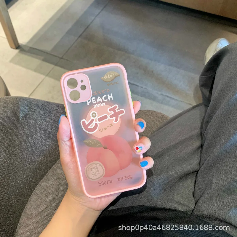 Чехол для телефона с японскими фруктами и персиком Teyomi IPhone 11 Pro Max Xr Xs X 6 7 8 Puls милые