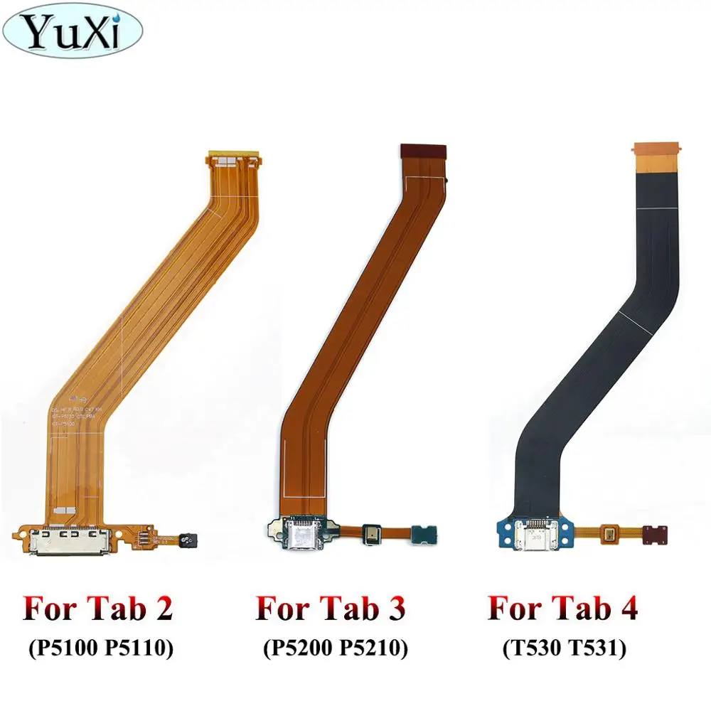 USB док-станция YuXi зарядный порт гибкий кабель лента для Samsung Galaxy Tab 2 P5100 P5110 3 P5200 P5210 4