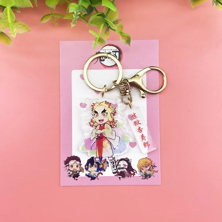 Брелок для ключей Yaiba Женский акриловый брелок с клинком призрака из аниме