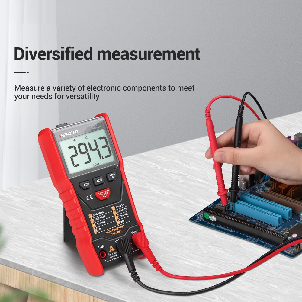Цифровой мультиметр ANENG M21 6000 отсчетов подсветка амперметр