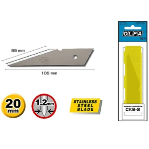 Сменные лезвия Olfa CKB-2, 2 шт., для резьбы по дереву CK-2