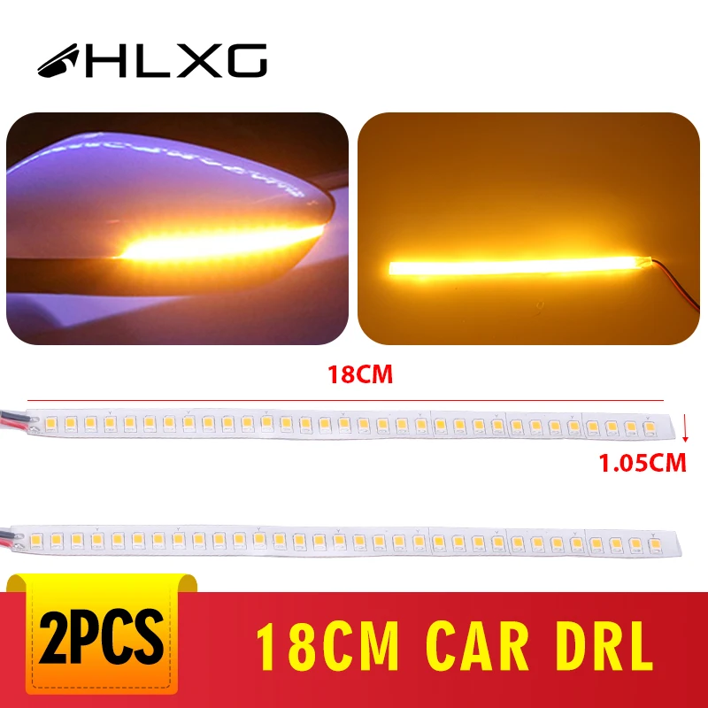 2x18 см Динамический указатель поворота Светодиодная лента ленточный светильник s