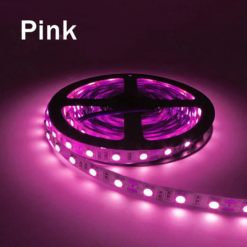 Pink 5050 светодиодный ночной Светильник украшение стола светильник светодиодный ночник DC 12V светодиодный строка светильник для фестиваля вечерние светильник Инж - Испускаемый цвет: Pink