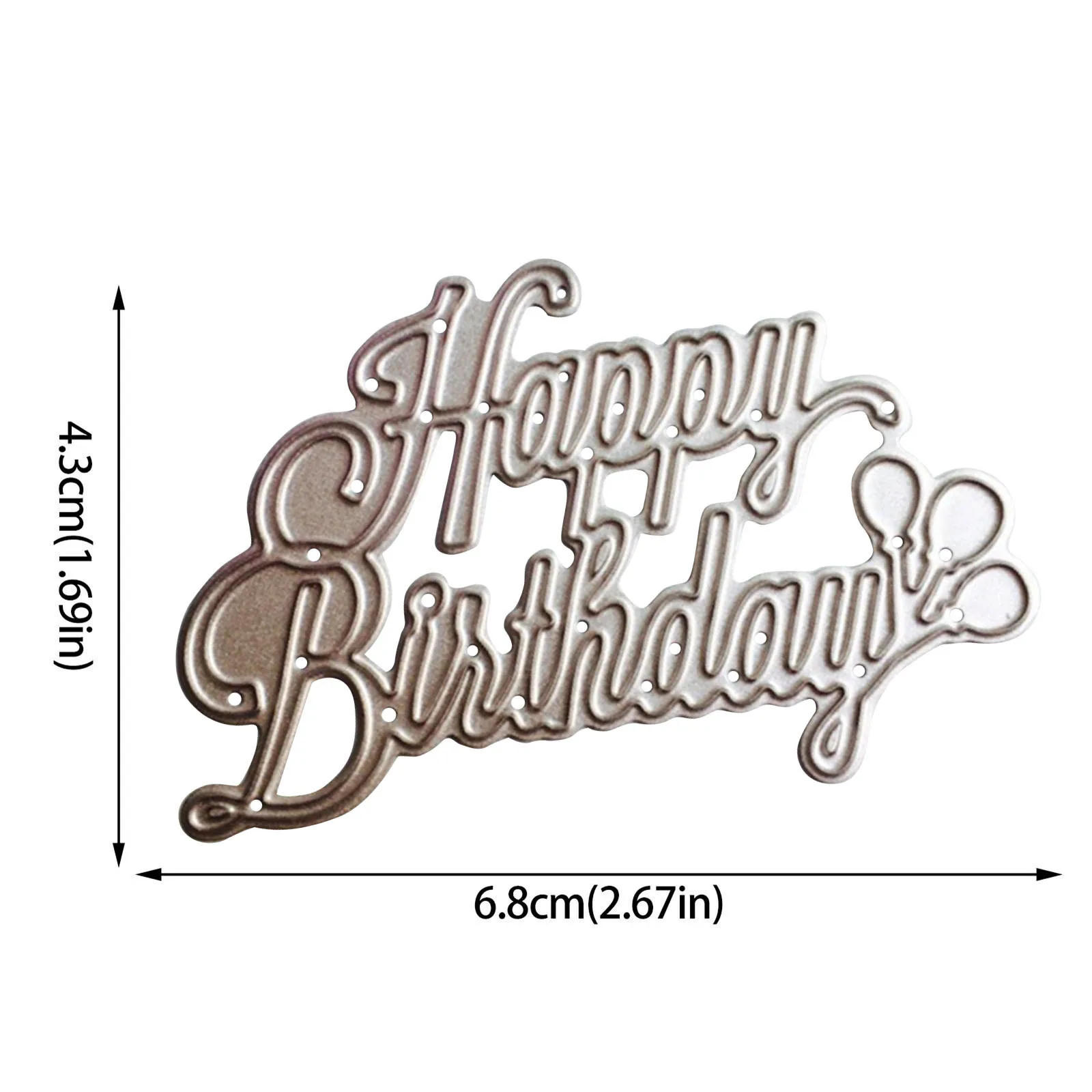 

Happy Birthday Metal Cutting Dies Stencils DIY Scrapbooking Album Paper Card