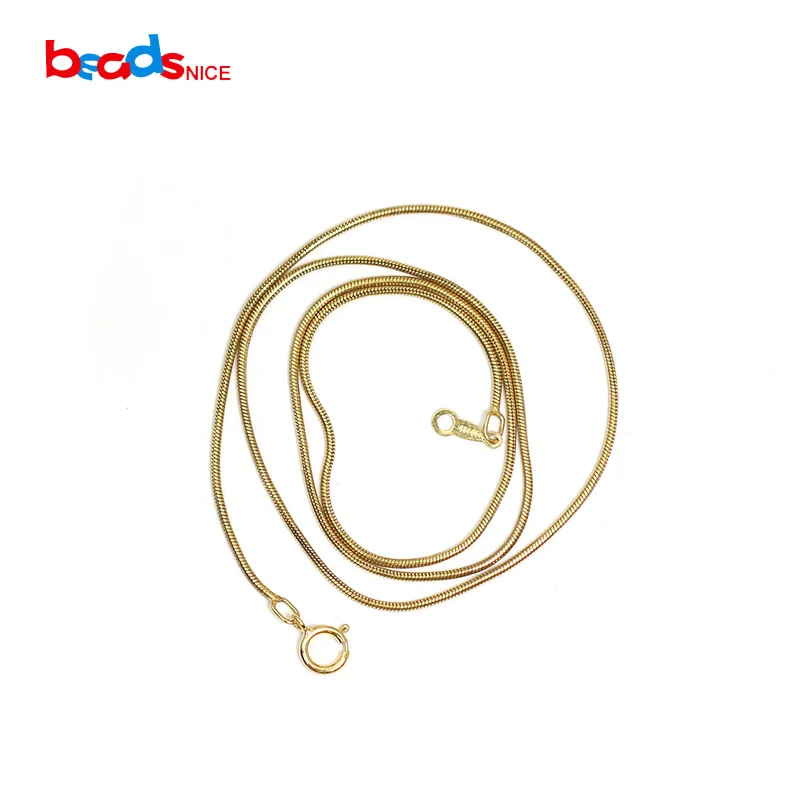 

Beadsnice Gold Filled Snake Chain Necklace 16/18 Inch Women Minimalist Jewelry Gift for Her Dainty Necklace ID40130