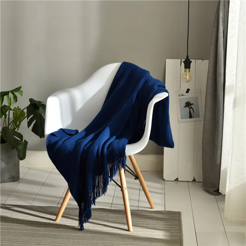 Современное летнее трикотажное покрывало для дивана повседневный декор с