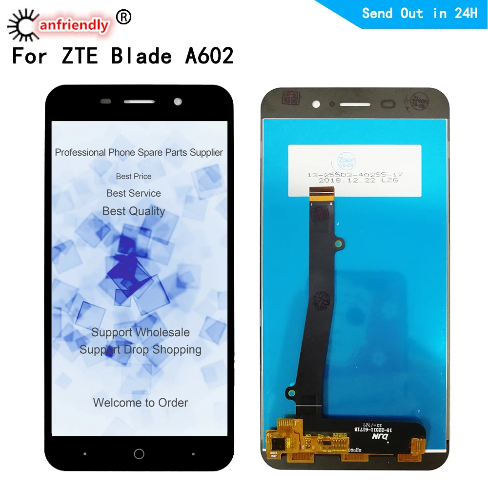 Pantalla LCD para ZTE Blade A602, repuesto de pantalla t&aacute;ctil, montaje de digitalizador para ZTE Blade A602, reparaci&oacute;n de tel&eacute;fono-0