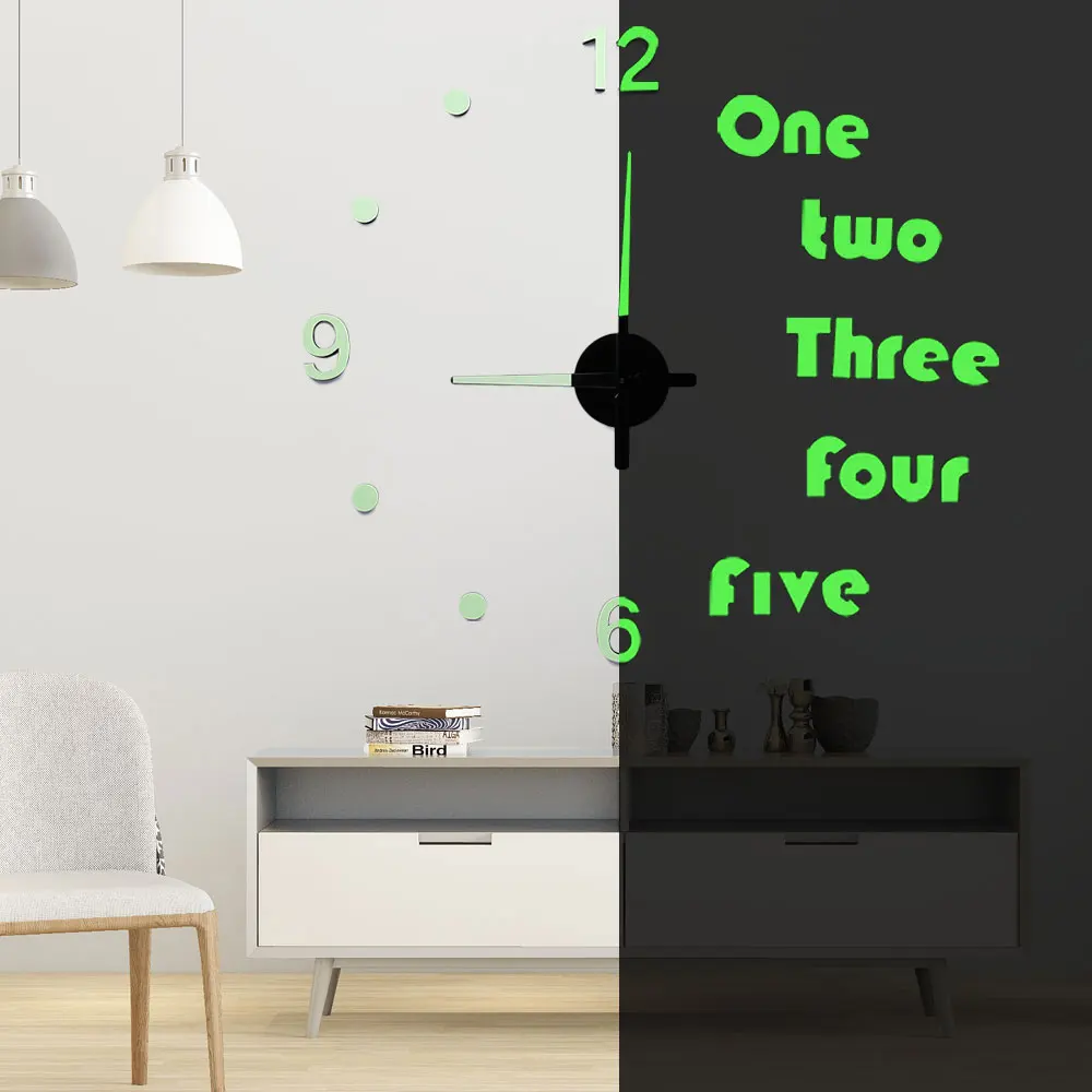 Настенные часы из металла кварцевые наручные 3d Diy украшения дома Акриловые