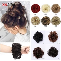 xnaira synthetic chignon natural curly hair bun wig made into heat resistant wig suitable for womens hairpiece tail