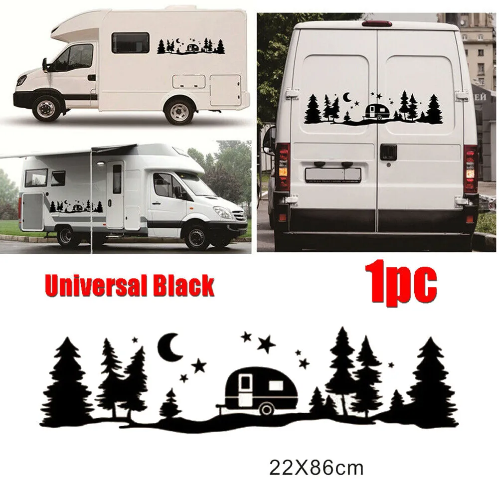 

Car Vinyl Black 86x22cm Car Wrap Sheet Roll Film Sticker Star Moon Tree Graphic Automobile Motorhome Styling Decorative