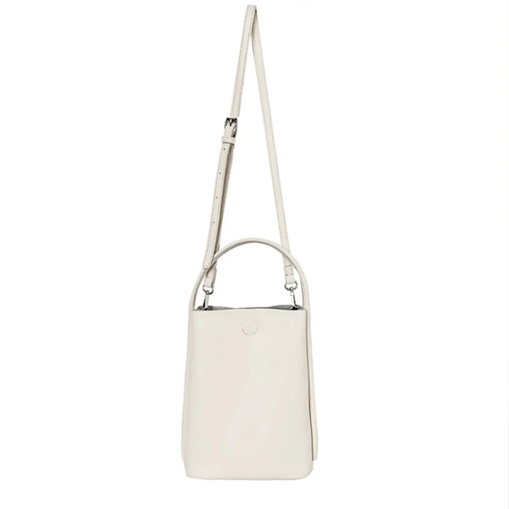 

2021 new models Bucket bag High-capacity Solid colors PU Handbag