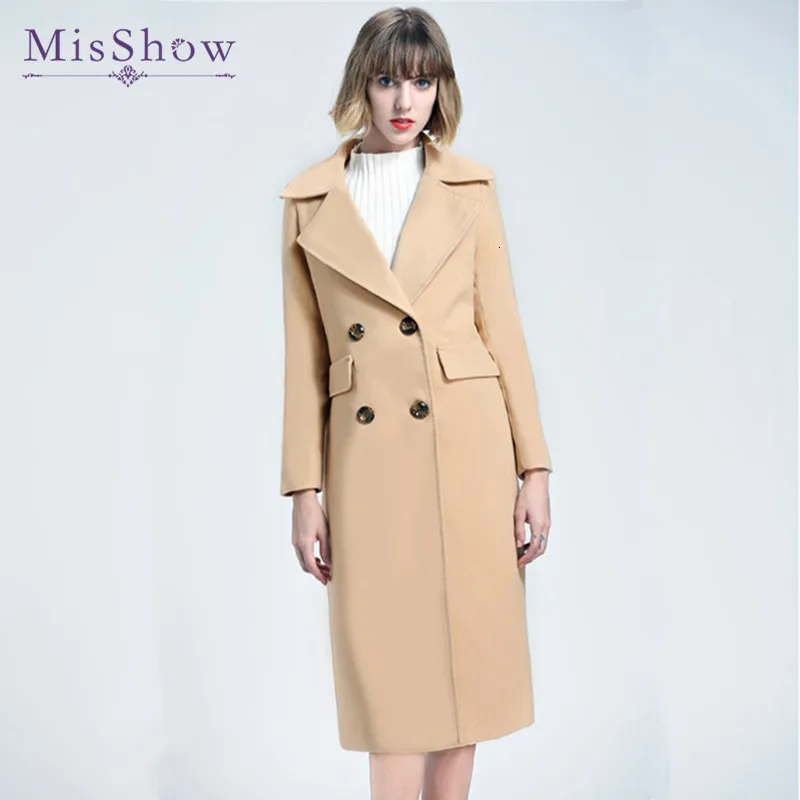 Пропущенное элегантное осеннее пальто Зимняя женская одежда рваные