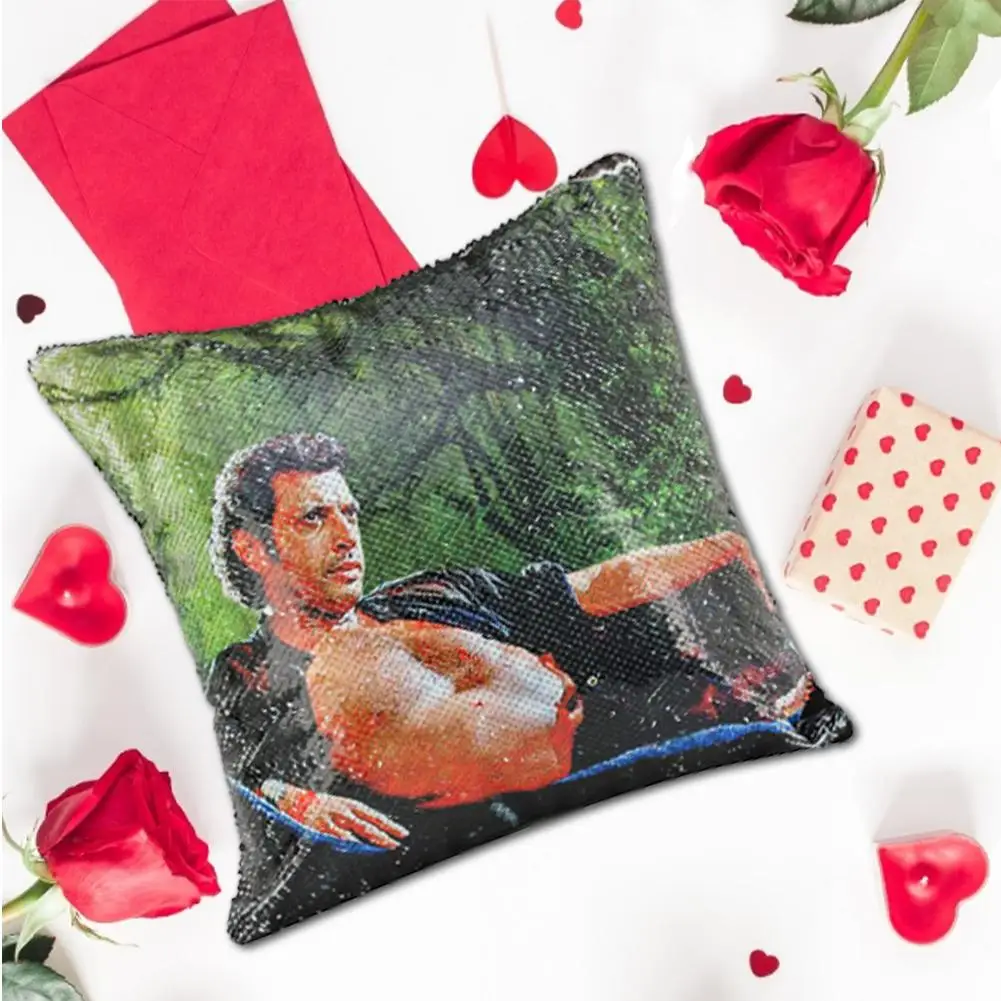 Двойной чехол 16x16 дюймов с блестками надписью Can Reverse Wear | Дом и сад