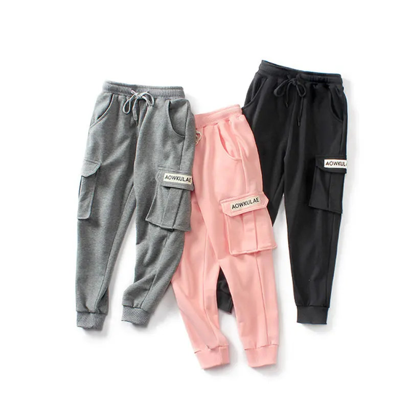 2019 г. Весенне осенние детские штаны повседневные комбинезоны для девочек