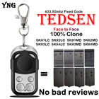 Для TEDSEN SKX1LC SKX2LC SKX3LC SKX4LC пульт дистанционного управления воротами Управление Замена 433 МГц фиксированный код TEDSEN SKX1MD SKX2MD открывателя Гаражных Дверей