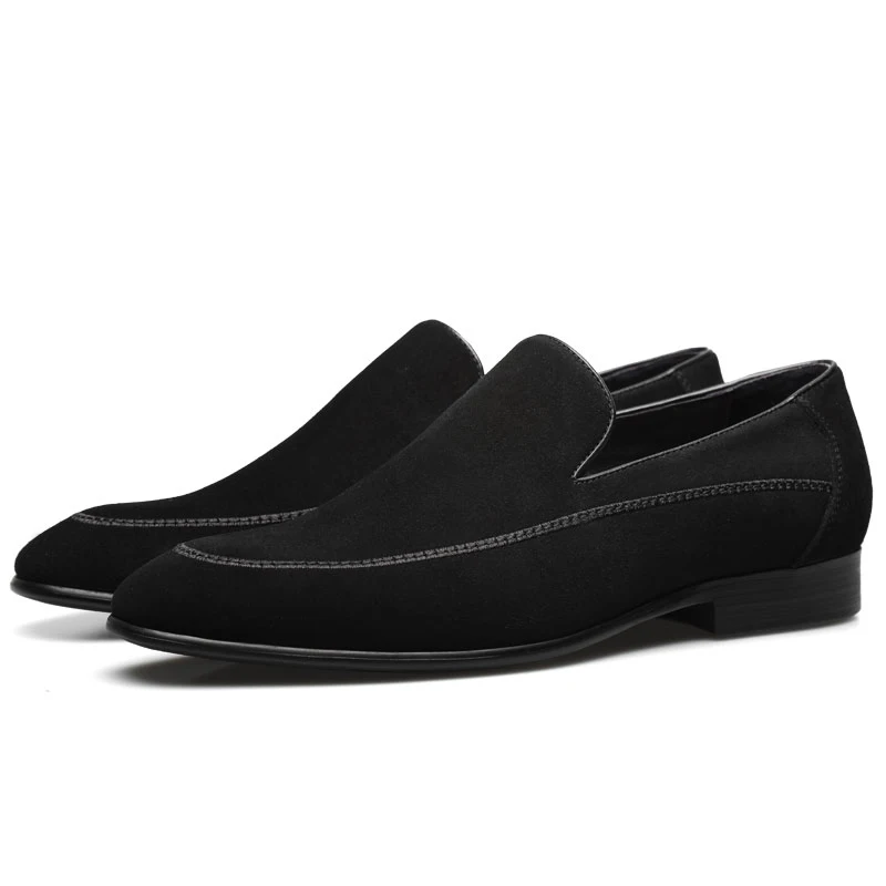 

Fashion Black / Brown Casual Shoes Nubuck Leather Outdoor Shoes Mens Office Shoes
