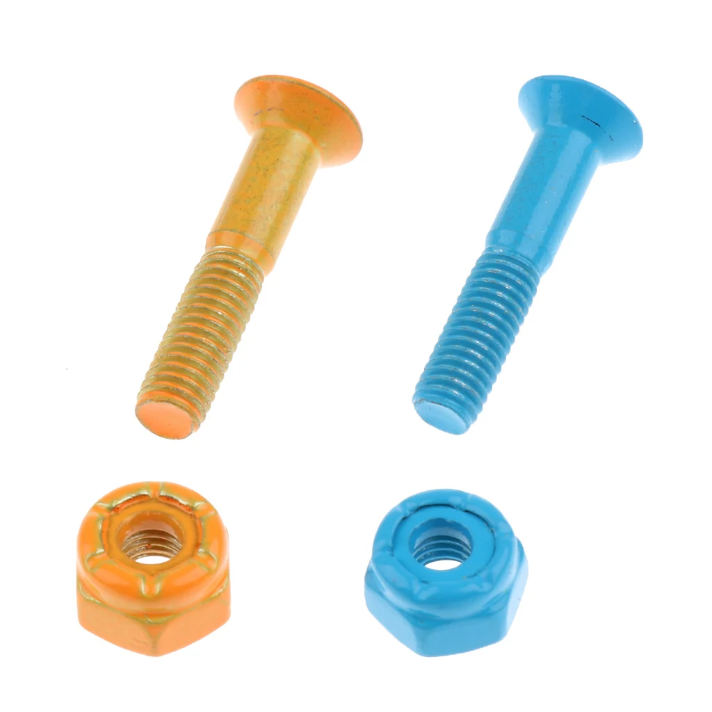 

1 Set (8pcs 25mm Bolts + 8pcs Nuts) + Wrench Skateboard Longboard Hardware