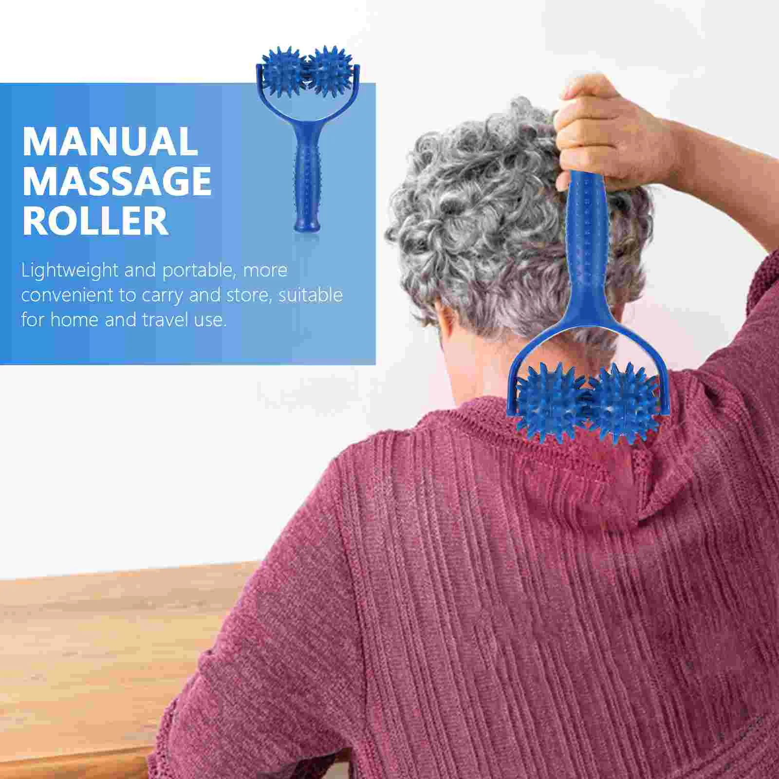 Ручная роликовая палка инструмент для массажа тела (синий) | Красота и здоровье