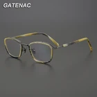 Винтажные ацетатные оправы для очков для мужчин и женщин, квадратные оптические очки по рецепту для близорукости, новая роскошная оправа для очков, 2021