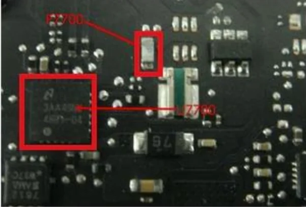 

for Macbook Pro 13" A1502 820-3476-A LCD BackLight Driver IC U7700 + Back light fuse F7700 on mainboard