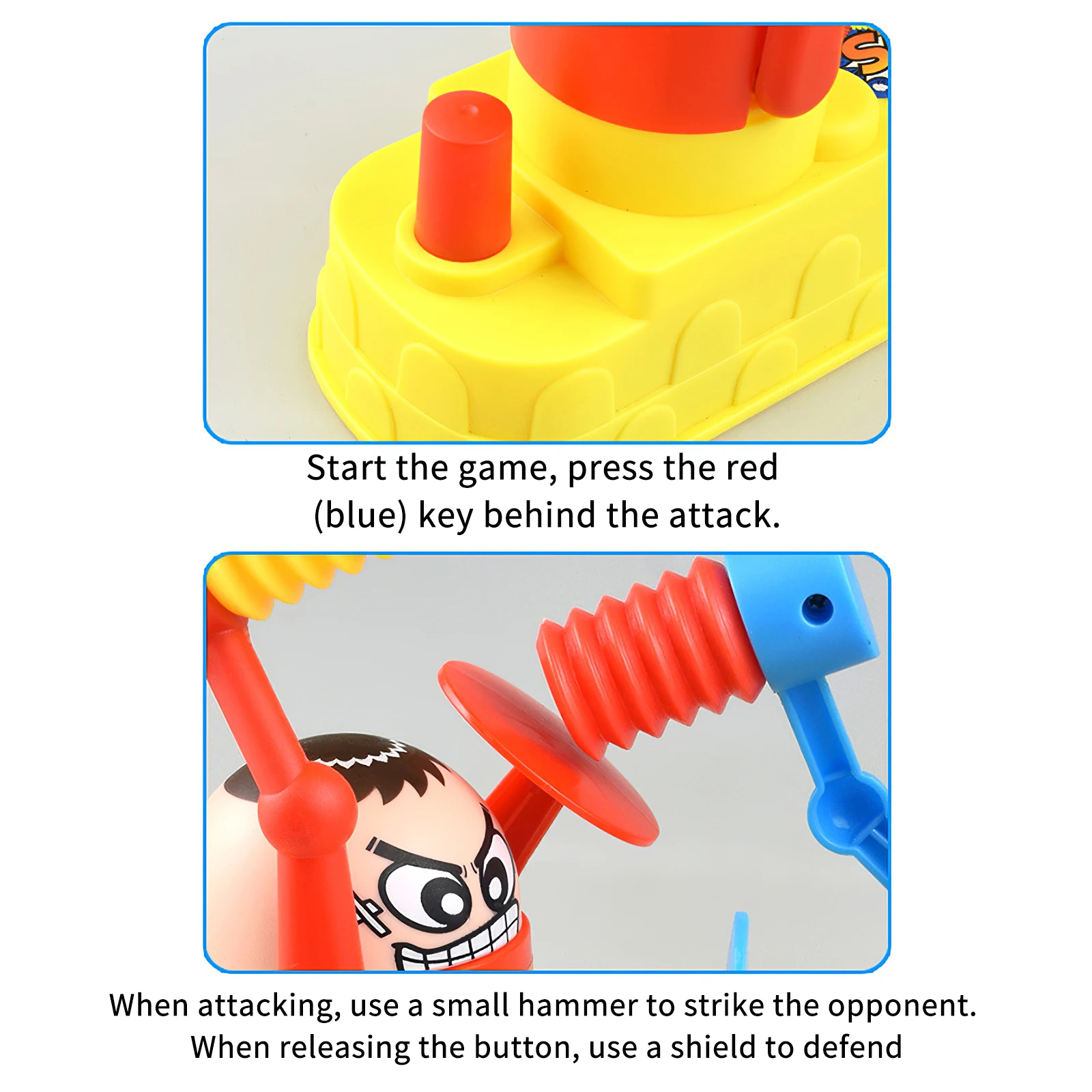 

Funny Practical Joke Children Fight Battle Antistress Toy Boxing Kids Battle Fight Robot Table Party Game Toys Gift