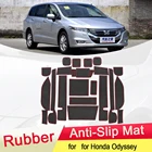 Для Honda Odyssey Jepan JDM модель RB3 RB4 2009-2013 резиновый противоскользящий коврик для двери, паз, подстаканник, слот для ворот, автомобильные аксессуары