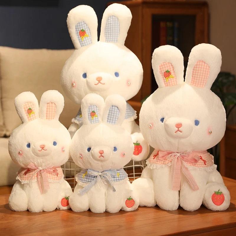 

Мягкие успокаивающие Плюшевые игрушки-кролики для малышей, 35/50 см, милая кукла-Кролик для детей, мягкие Мультяшные животные, успокаивающие п...