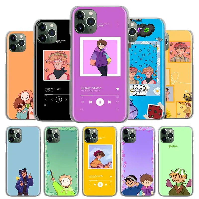 

Anime Cool Dream SMP War Bumper Case For iPhone 11 13 Pro Max 12 Pro X XS Max XR 7 8 6 6S Plus SE Protective Phone Bags Cover