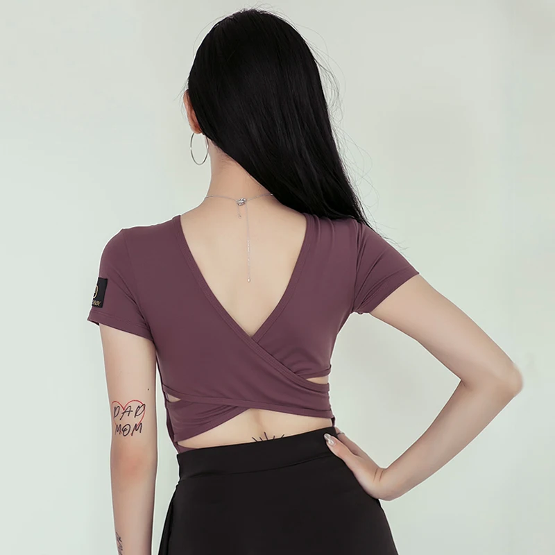 Одежда для латинских танцев женские топы одежда тренировок сексуальная с