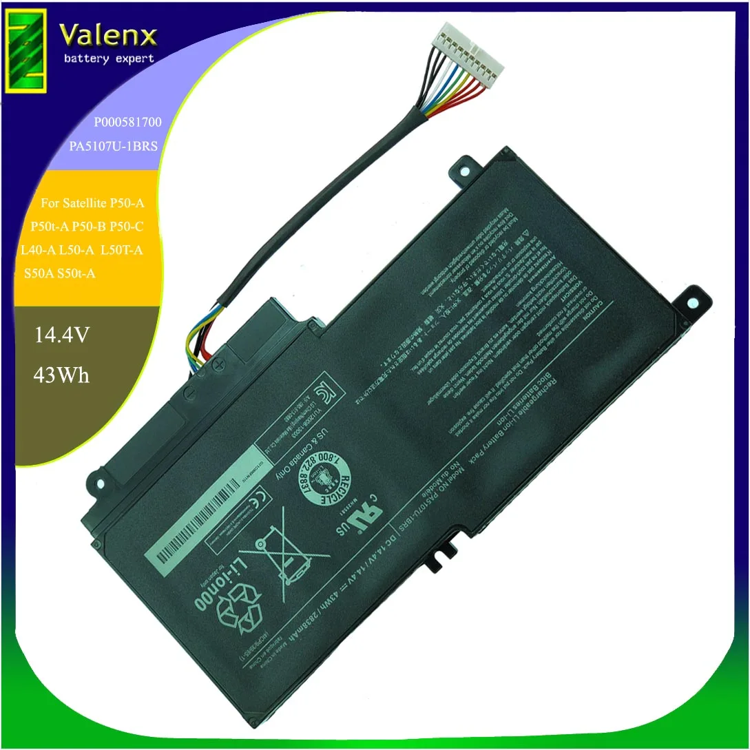 

Аккумулятор PA5107U-1BRS 43Wh для Toshiba L45D L55 L55T L50-A P55 S55 P000573230 OEM