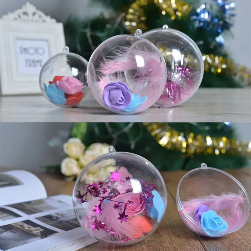 Прозрачный Пластиковый Акриловый Корпус для бомбы формовочный шар украшения DIY |