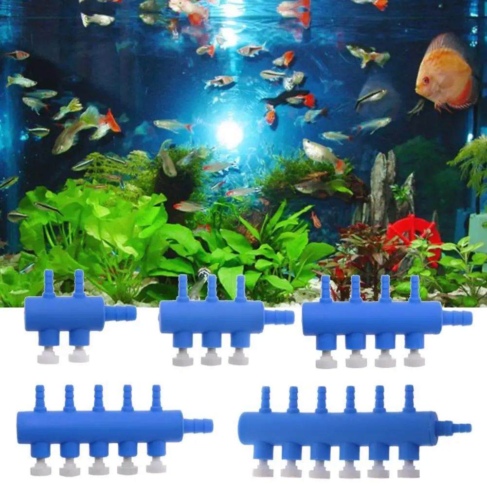 

50%HOTControl Valve Durable Adjustable 2-6 Heads Design Aquarium Air Valve Oxygen Regulating Valve for Fish Tank Pump
