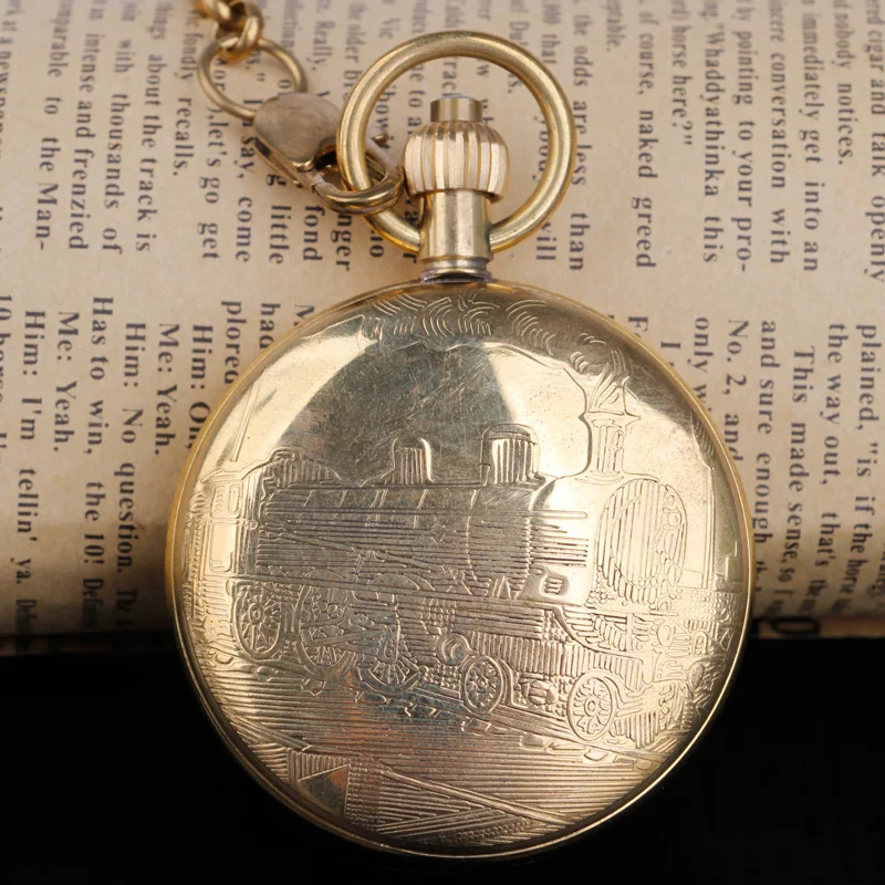 Antique Copper London 1856's Antique 5 Hands Mechanical Pocket & fob Watches Hand Winding Golden Mens Pocket Watch 30cm Chain