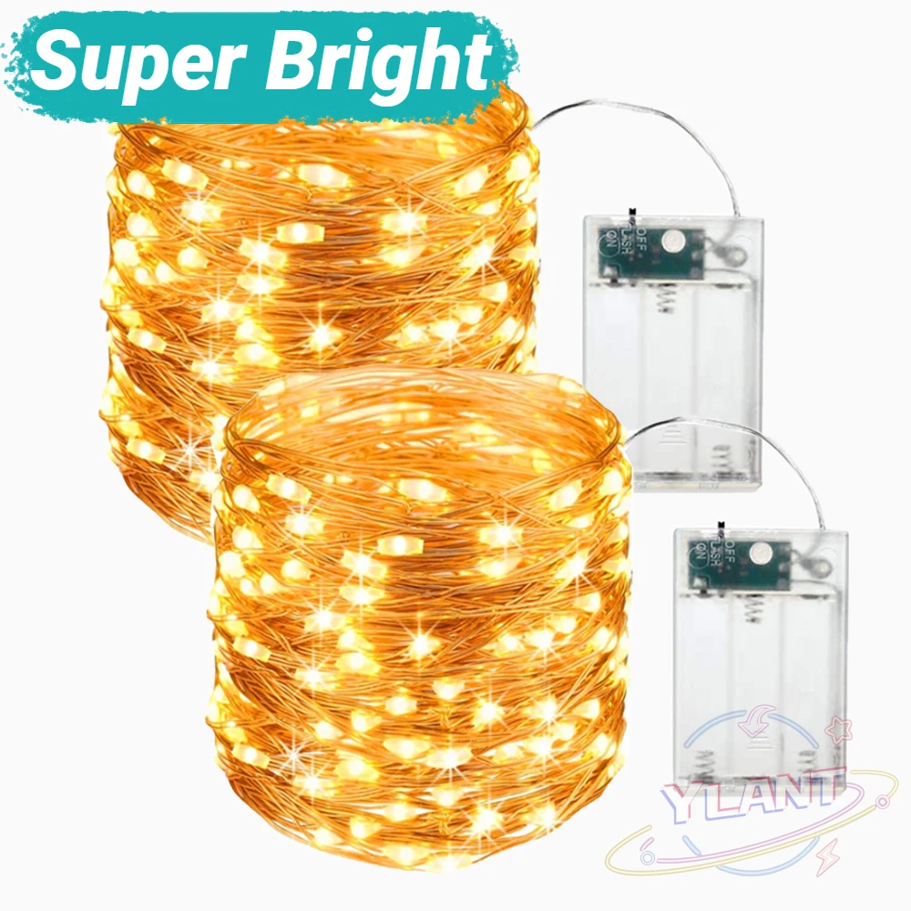 

Battery Box LED3*AA Battery Powered Christmas Wedding Party Decoration Garland Indoor Outdoor Party Decoration Light String