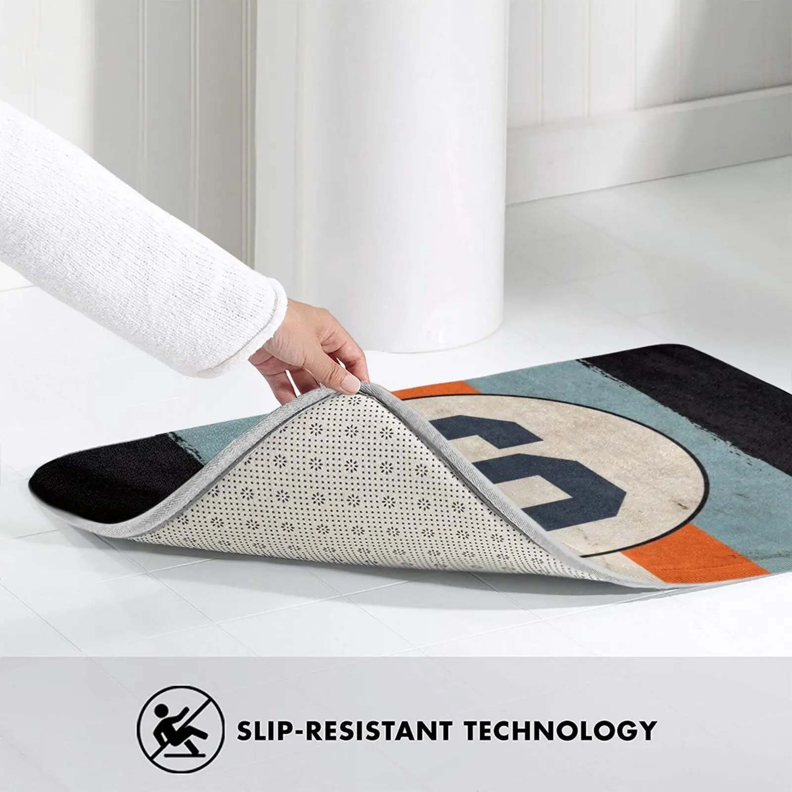 Гоночный коврик в стиле ретро Мягкий Нескользящий ковер полоску для мотоспорта