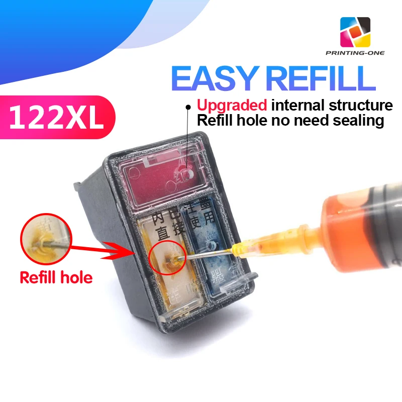 122XL перезаправляемый картридж для чернил легко пополнить использовать hp 122