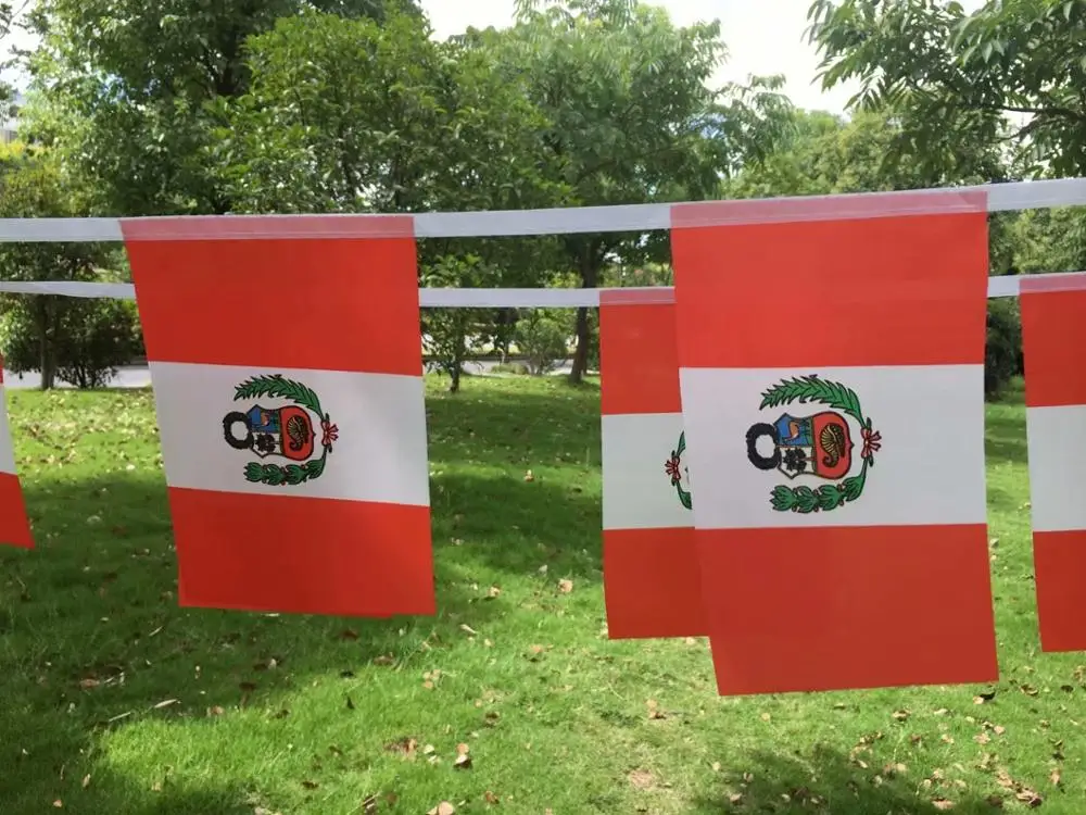 9 м длинные Перу флаг Вымпел стринг баннер Великобритании Бантинг фестиваль