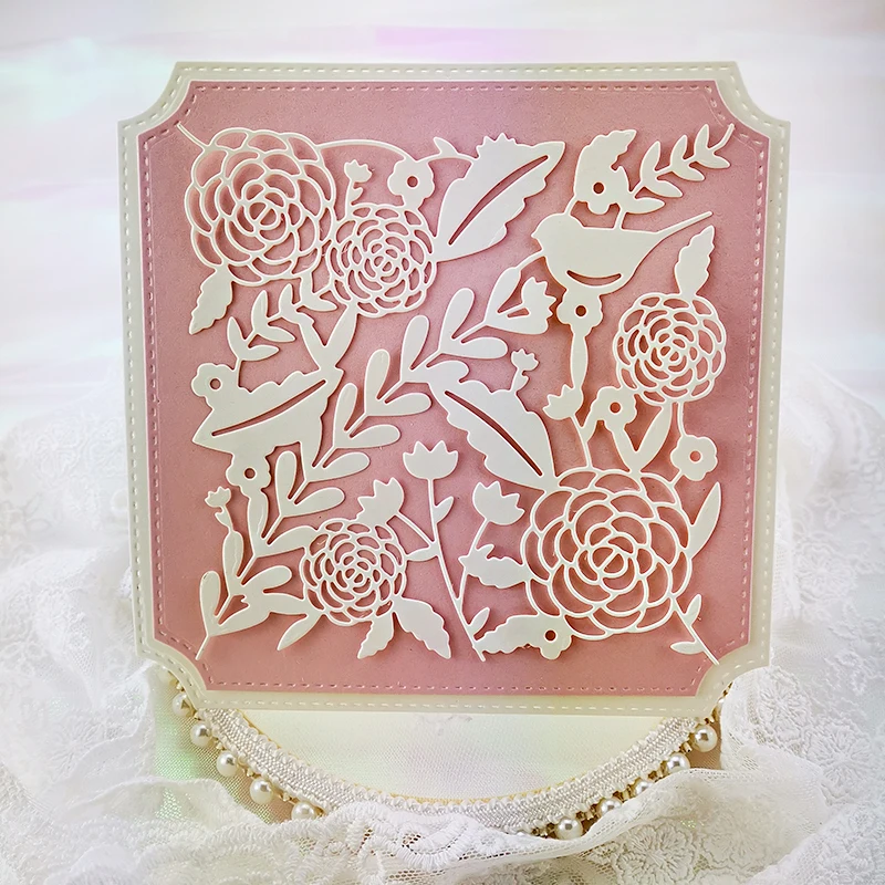 

Цветочный фон Panalisacraft, металлические Вырубные штампы, штампы для рукоделия, скрапбукинга, изготовления открыток, альбома, тиснение, трафаре...