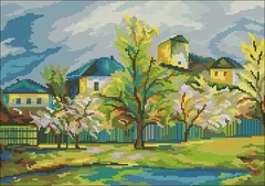 Хлопковая самосочетающаяся вышивка крестиком xiaoyi хлопковая RS поставляется без