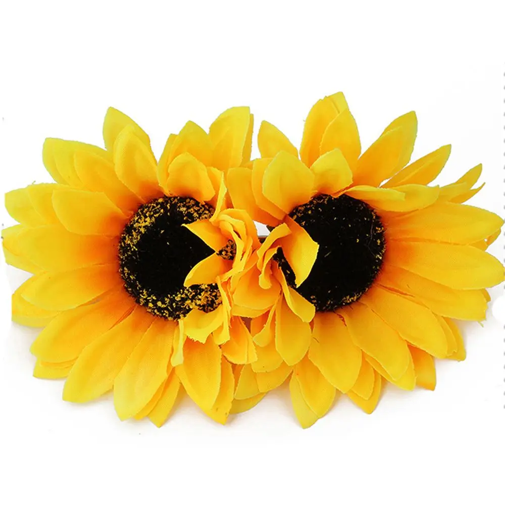 1Pc New Arrival Sweet Sunflower Hair Clip Women Girls Seaside Barrettes Headwear Hairpins for Holiday Claw Accessories - купить по